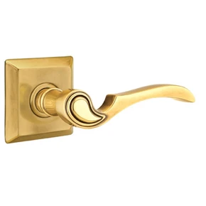 Emtek 8131-CV-US7 Coventry Door Lever Passage Set With Quincy Rosette French Antique