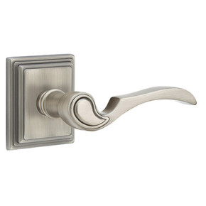 Emtek 8161-CV-US15A Coventry Door Lever Passage Set With Wilshire Rosette Pewter