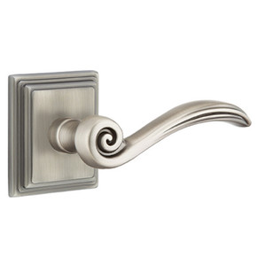 Emtek 8561-EN-US15A Elan Door Lever Dummy Set With Wilshire Rosette Pewter