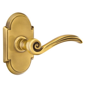 Emtek 8108-EN-US7 Elan Door Lever Passage Set With #8 Rosette French Antique