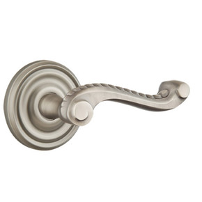 Emtek 8050-RL-US15A Rope Door Lever Dummy Set With Regular Rosette Pewter