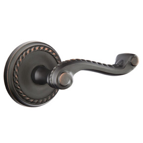 Emtek 8051-RL-US10B Rope Door Lever Dummy Set With Rope Rosette Oil Rubbed Bronze