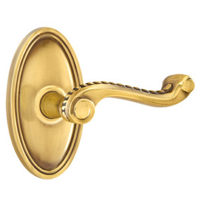 Emtek 8520-RL-US7 Rope Door Lever Dummy Set With Oval Rosette French Antique