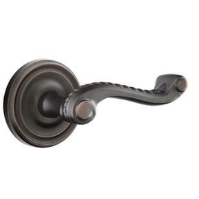 Emtek 8100-RL-US10B Rope Door Lever Passage Set With Regular Rosette Oil Rubbed Bronze