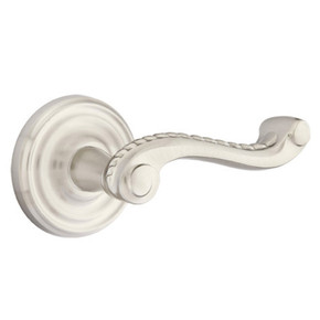 Emtek 8100-RL-US15 Rope Door Lever Passage Set With Regular Rosette Satin Nickel