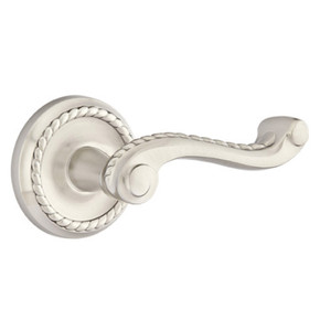 Emtek 8101-RL-US15 Rope Door Lever Passage Set With Rope Rosette Satin Nickel