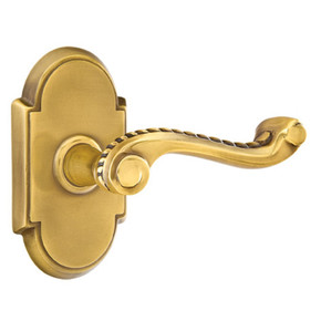 Emtek 8108-RL-US7 Rope Door Lever Passage Set With #8 Rosette French Antique