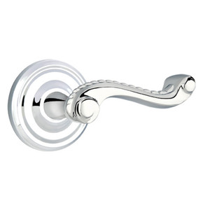 Emtek 8200-RL-US26 Rope Door Lever Privacy Set With Regular Rosette Polished Chrome