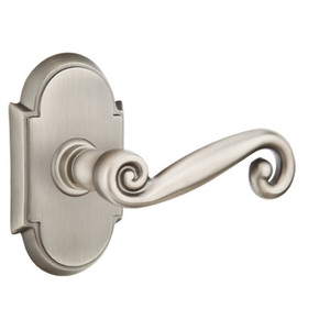 Emtek 8058-R-US15A Rustic Door Lever Dummy Set With #8 Rosette Pewter
