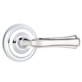 Emtek 8050-WM-US26 Wembley Door Lever Dummy Set With Regular Rosette Polished Chrome