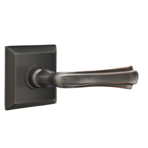 Emtek 8531-WM-US10B Wembley Door Lever Dummy Set With Quincy Rosette Oil Rubbed Bronze