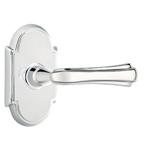 Emtek 8208-WM-US26 Wembley Door Lever Privacy Set With #8 Rosette Polished Chrome