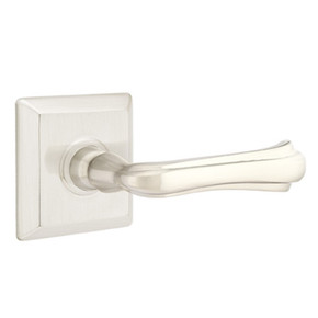 Emtek 8231-WM-US15 Wembley Door Lever Privacy Set With Quincy Rosette Satin Nickel