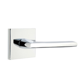 Emtek 5050-HLO-US26 Helios Door Lever Dummy Set With Square Rosette Polished Chrome