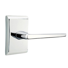 Emtek 5051-HER-US26 Hermes Door Lever Dummy Set With Neos Rosette Polished Chrome