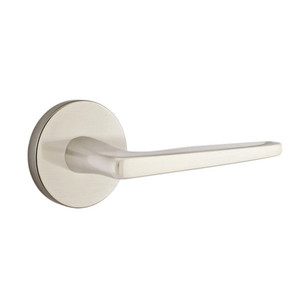 Emtek 5109-HER-US15 Hermes Door Lever Passage Set With Disk Rosette Satin Nickel