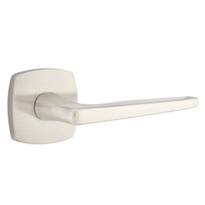 Emtek 5326-HER-US15 Hermes Door Lever Privacy Set With Urban Modern Rosette Satin Nickel