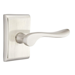 Emtek 5111-LU-US15 Luzern Door Lever Passage Set With Neos Rosette Satin Nickel