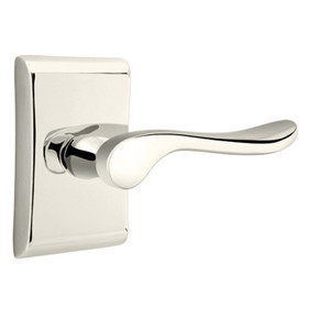 Emtek 5051-LU-US14 Luzern Door Lever Dummy Set With Neos Rosette Polished Nickel
