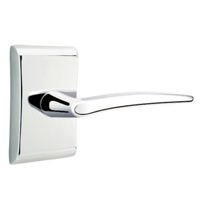 Emtek 5051-POS-US26 Poseidon Door Lever Dummy Set With Neos Rosette Polished Chrome