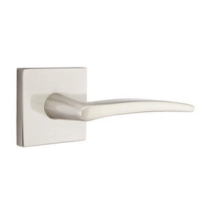 Emtek 5110-POS-US15 Poseidon Door Lever Passage Set With Square Rosette Satin Nickel