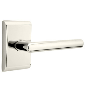 Emtek 5051-STU-US14 Stuttgart Door Lever Dummy Set With Neos Rosette Polished Nickel