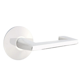 Emtek 5057-AG-US26 Argos Door Lever Dummy Set With Modern Rosette Polished Chrome