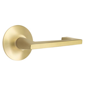 Emtek 5107-AG-US4 Argos Door Lever Passage Set With Modern Rosette Satin Brass