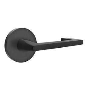 Emtek 5109-AG-US19 Argos Door Lever Passage Set With Disk Rosette Flat Black