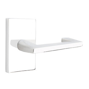 Emtek 5112-AG-US26 Argos Door Lever Passage Set With Modern Rectangular Rosette Polished Chrome