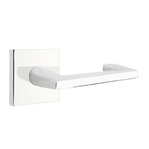 Emtek 5210-AG-US26 Argos Door Lever Privacy Set With Square Rosette Polished Chrome