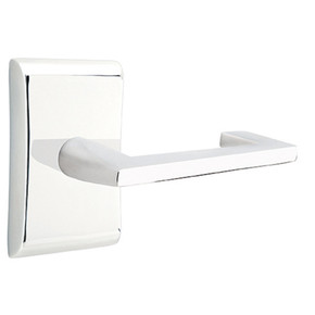 Emtek 5211-AG-US26 Argos Door Lever Privacy Set With Neos Rosette Polished Chrome