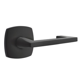 Emtek 5316-AG-US19 Argos Door Lever Passage Set With Urban Modern Rosette Flat Black