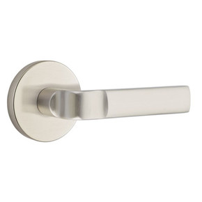 Emtek 5109-AST-US15 Aston Door Lever Passage Set With Disk Rosette Satin Nickel