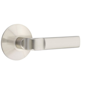 Emtek 5207-AST-US15 Aston Door Lever Privacy Set With Modern Rosette Satin Nickel