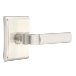 Emtek 5211-AST-US15 Aston Door Lever Privacy Set With Neos Rosette Satin Nickel