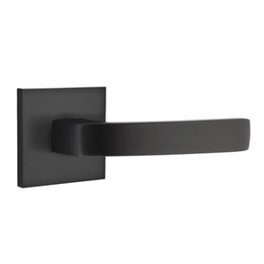 Emtek 5050-BRL-US19 Breslin Door Lever Dummy Set With Square Rosette Flat Black
