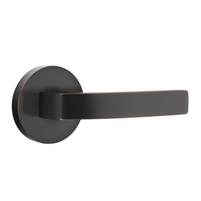 Emtek 5059-BRL-US10B Breslin Door Lever Dummy Set With Disk Rosette Oil Rubbed Bronze