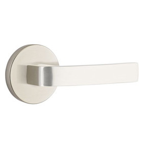 Emtek 5059-BRL-US15 Breslin Door Lever Dummy Set With Disk Rosette Satin Nickel