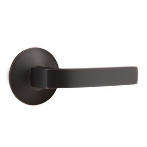 Emtek 5107-BRL-US10B Breslin Door Lever Passage Set With Modern Rosette Oil Rubbed Bronze