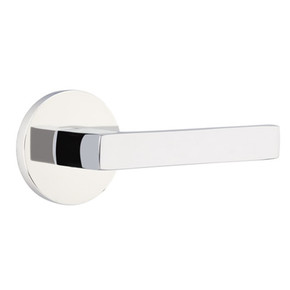 Emtek 5059-DT-US26 Dumont Door Lever Dummy Set With Disk Rosette Polished Chrome