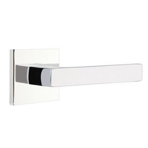 Emtek 5110-DT-US26 Dumont Door Lever Passage Set With Square Rosette Polished Chrome
