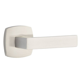 Emtek 5316-DT-US15 Dumont Door Lever Passage Set With Urban Modern Rosette Satin Nickel