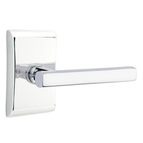 Emtek 5211-FRL-US26 Freestone Door Lever Privacy Set With Neos Rosette Polished Chrome