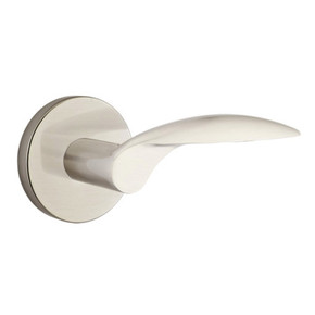 Emtek 5109-MC-US15 Mercury Door Lever Passage Set With Disk Rosette Satin Nickel