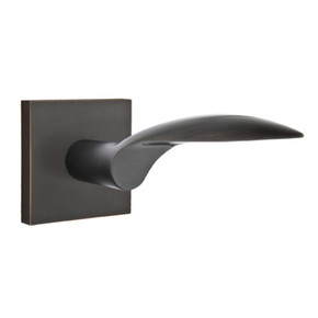 Emtek 5110-MC-US10B Mercury Door Lever Passage Set With Square Rosette Oil Rubbed Bronze