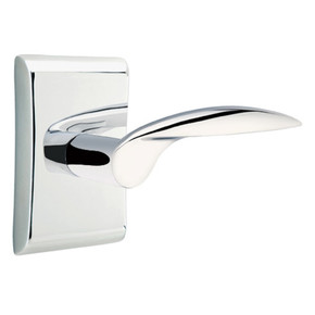 Emtek 5111-MC-US26 Mercury Door Lever Passage Set With Neos Rosette Polished Chrome