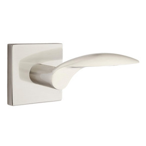 Emtek 5210-MC-US15 Mercury Door Lever Privacy Set With Square Rosette Satin Nickel