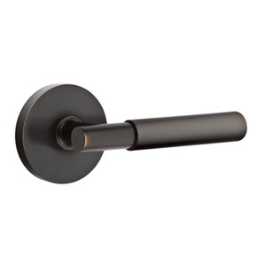Emtek 5109-MYL-US10B Myles Door Lever Passage Set With Disk Rosette Oil Rubbed Bronze