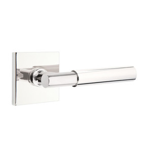 Emtek 5110-MYL-US26 Myles Door Lever Passage Set With Square Rosette Polished Chrome